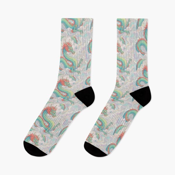 Item preview, Ethereal Pastel Chinese Dragon in Dreamy Clouds designed and sold by zzz888.