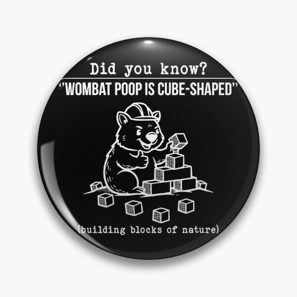 Item preview, White Wombat Poop Cube Funny Tee – Weird Animal Facts Shirt designed and sold by createlovefab.