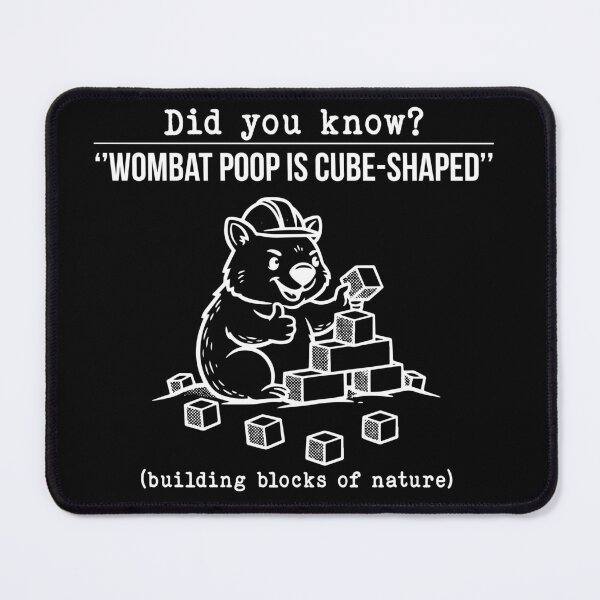 Item preview, White Wombat Poop Cube Funny Tee – Weird Animal Facts Shirt designed and sold by createlovefab.
