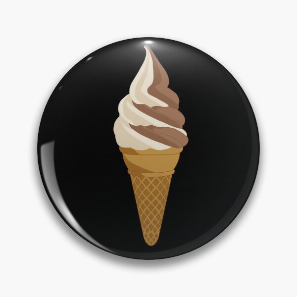 Item preview, Chocolate and Vanilla Swirl Soft Serve Ice Cream Cone designed and sold by kerreation.
