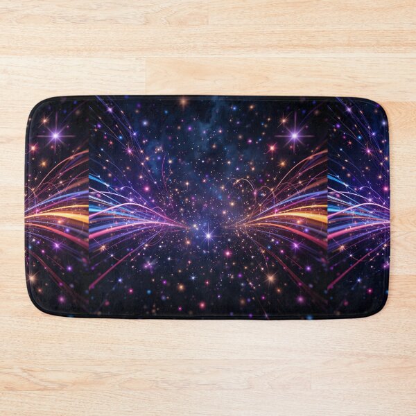 Item preview, Cosmic Stardust Burst – Vibrant Multicolor Sparkling Abstract Night Sky designed and sold by PixelVibe782.