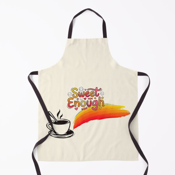 Item preview, Vibrant Sweet Enough Coffee Design | Cozy Sketch & Cute Candy Letters designed and sold by MCT-GALLERY.