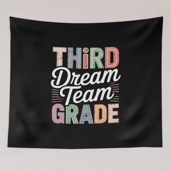 Item preview, Third Grade Dream Team 3rd Grade First Day Of School Teacher  designed and sold by lilLilaBatArt.