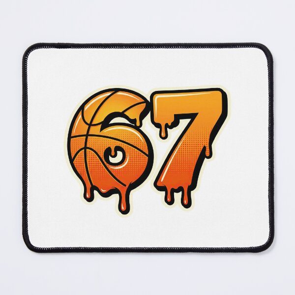 Item preview, 67 Basketball Drip Texture Number Six Seven Gen Alpha Meme designed and sold by NovaCraft30.