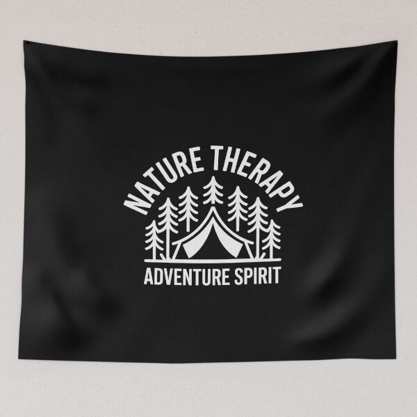 Item preview, Camping Therapy T-Shirt - Nature Therapy & Adventure Spirit designed and sold by Reichcorp.