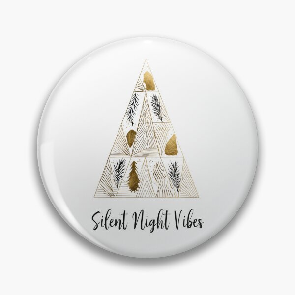 Item preview, Silent Night Vibes – Modern geometric Christmas tree in gold designed and sold by Meiersbeste.