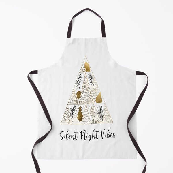 Item preview, Silent Night Vibes – Modern geometric Christmas tree in gold designed and sold by Meiersbeste.