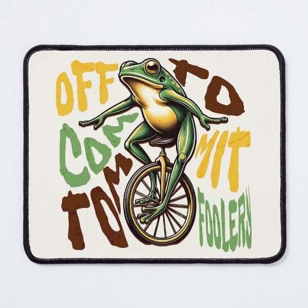 Item preview, Off to Commit Tomfoolery Frog designed and sold by dudelinart.