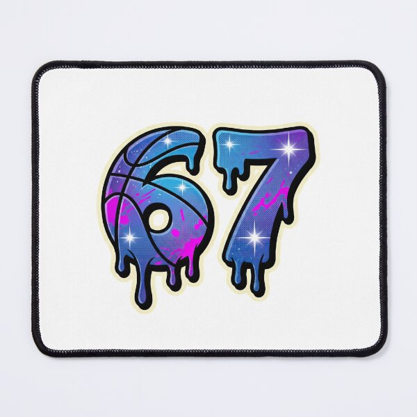 Item preview, 67 Basketball Drip Texture Number Six Seven Gen Alpha Meme designed and sold by NovaCraft30.