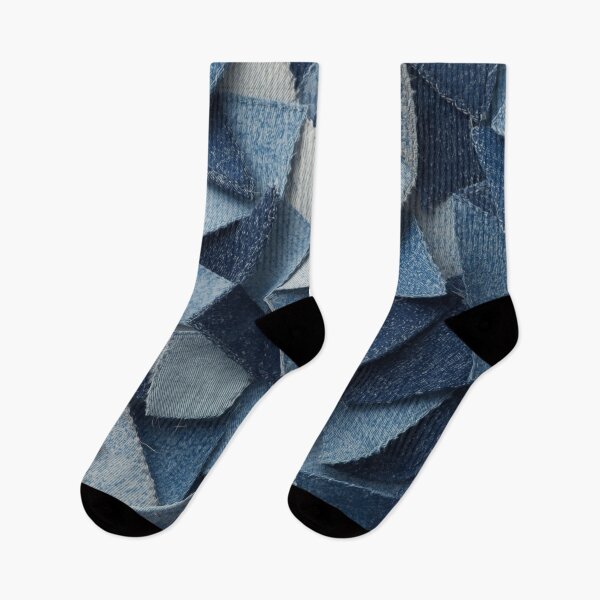 Item preview, Seamless pattern of Denim fabric designed and sold by GUNAPRIYAA.