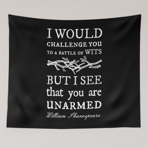 Item preview, Battle Of Wits – Shakespeare Sarcasm designed and sold by RheihneimDosta.