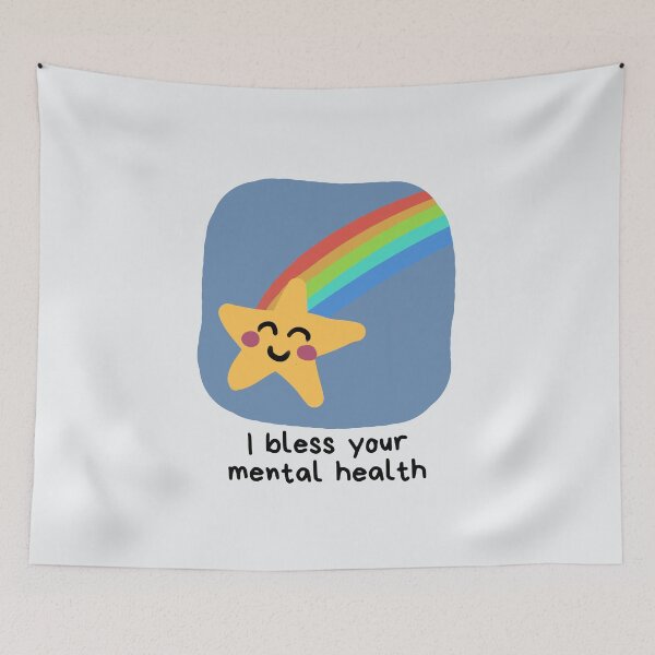 Item preview, "I bless your mental health" | positive mental health affirmation designed and sold by NeurodiverseTea.