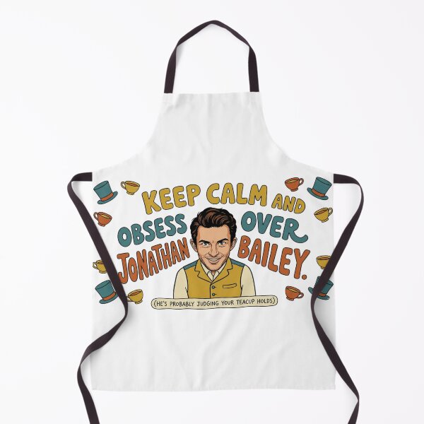 Item preview, Retro Jonathan Bailey 'Keep Calm and Obsess' Fan Art Cartoon designed and sold by InkImagination1.