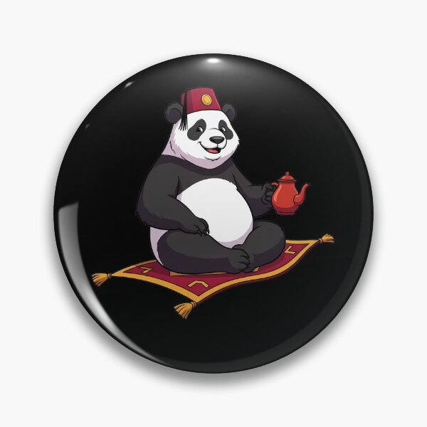 Item preview, Cute Panda Fez Magic Carpet Teapot designed and sold by k3rstman1.