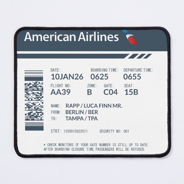 Item preview, Boarding Pass 5748x5748 RLF designed and sold by twgcrazy.
