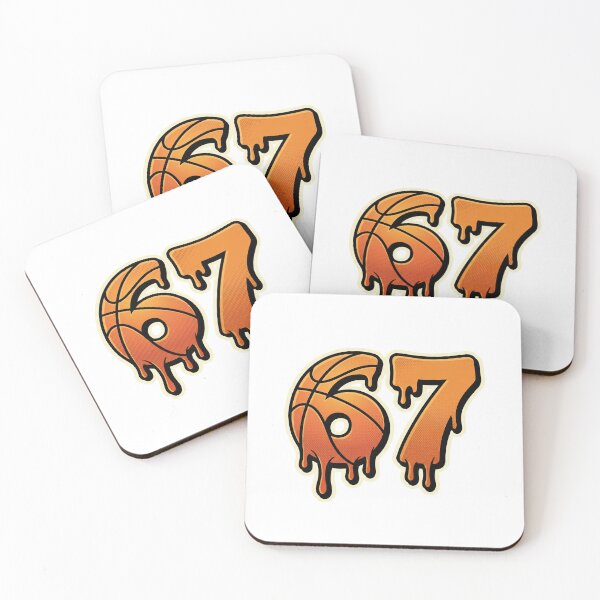 Item preview, 67 Basketball Drip Texture Number Six Seven Gen Alpha Meme designed and sold by NovaCraft30.