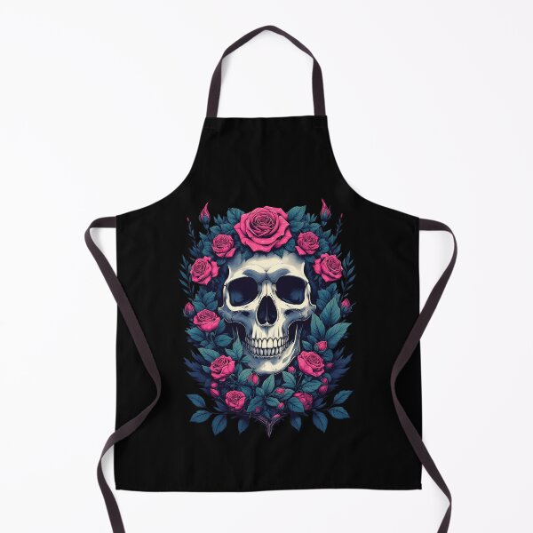 Item preview, Skull in roses designed and sold by Pop Top.