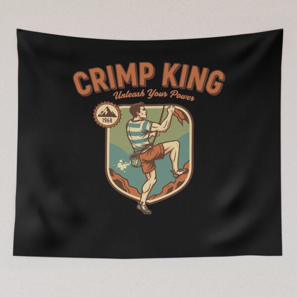 Item preview, Crimp King Unleash Your Power Rock Climber designed and sold by LuminOrb.