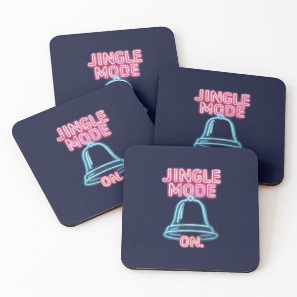 Item preview, Jingle Mode On – Neon Christmas Bell designed and sold by Meiersbeste.