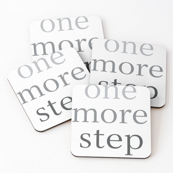 Item preview, One More Step – Minimal Motivation Quote Tee designed and sold by CuteOasis.