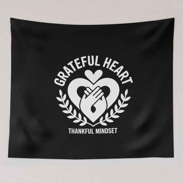 Item preview, Grateful Heart Design - Thankful Positive Mindset Tee designed and sold by Reichcorp.