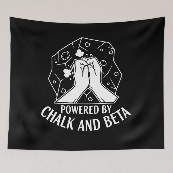 Item preview, Chalk And Beta Powered Bouldering Climbing designed and sold by LuminOrb.