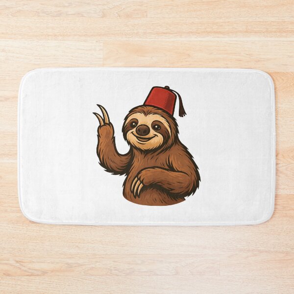 Item preview, Cheerful Sloth Fez Hat Animal designed and sold by k3rstman1.