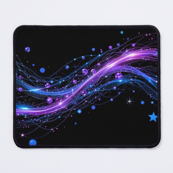 Item preview, Neon Vortex Glow – Futuristic Blue & Purple Light Swirl Abstract designed and sold by PixelVibe782.