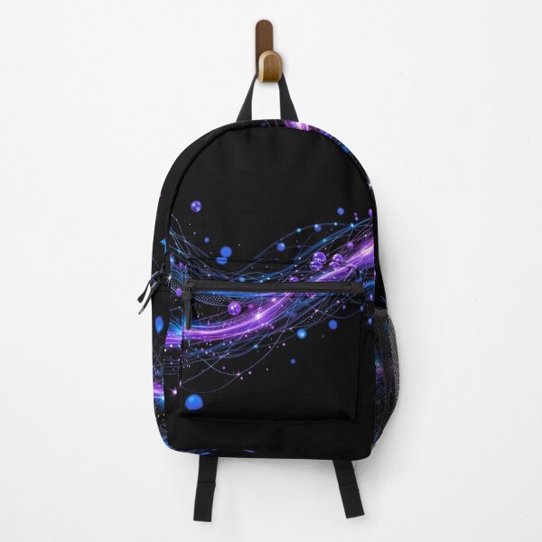 Item preview, Neon Vortex Glow – Futuristic Blue & Purple Light Swirl Abstract designed and sold by PixelVibe782.
