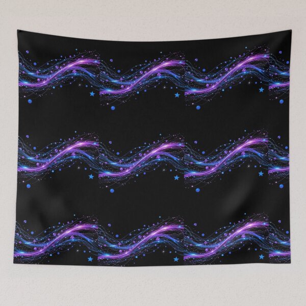 Item preview, Neon Vortex Glow – Futuristic Blue & Purple Light Swirl Abstract designed and sold by PixelVibe782.
