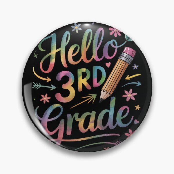 Item preview, Tie Dye 3rd Grade Back To School Hello Third Grade Teacher  designed and sold by lilLilaBatArt.