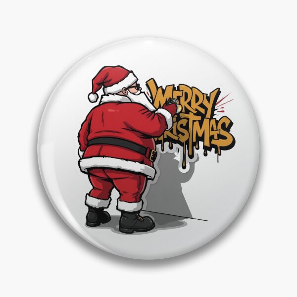 Item preview, Graffiti Santa Christmas Art – Urban Street Tag Holiday Design designed and sold by MiszungART.