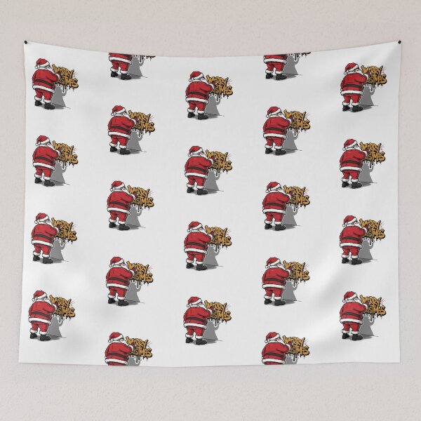 Item preview, Graffiti Santa Christmas Art – Urban Street Tag Holiday Design designed and sold by MiszungART.