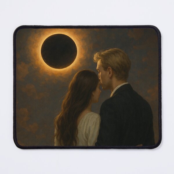 Item preview, Eclipse Embrace – A Timeless Romantic Moment Under the Total Eclipse designed and sold by LOSCOLIS.