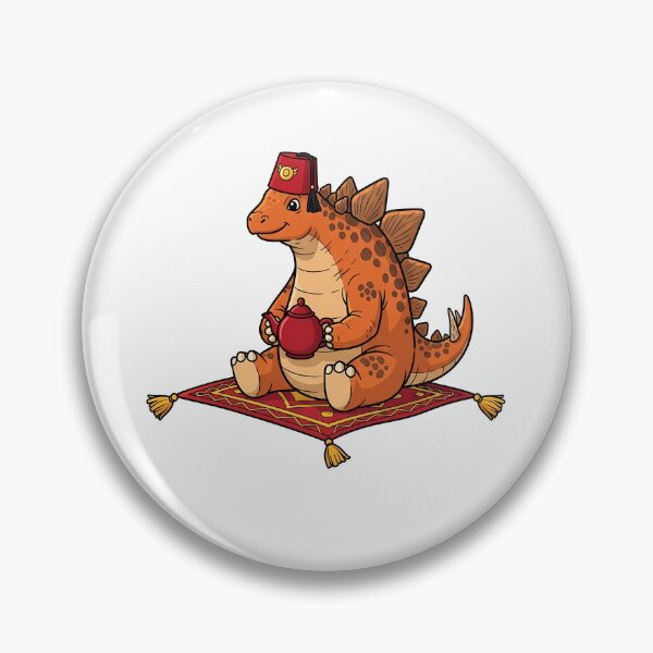 Item preview, Cute Stegosaurus Magic Carpet Tea Time designed and sold by k3rstman1.