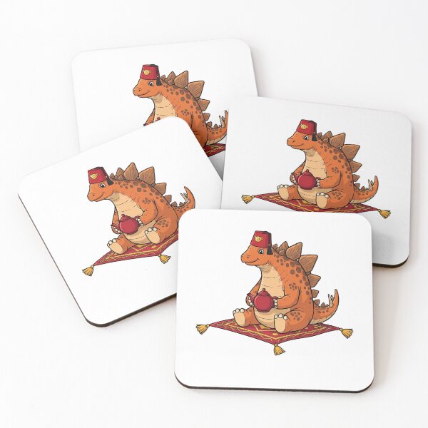 Item preview, Cute Stegosaurus Magic Carpet Tea Time designed and sold by k3rstman1.