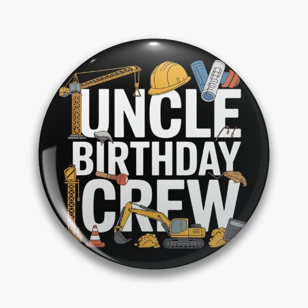 Item preview, Uncle Birthday Crew Men Construction Birthday Part  designed and sold by lilLilaBatArt.