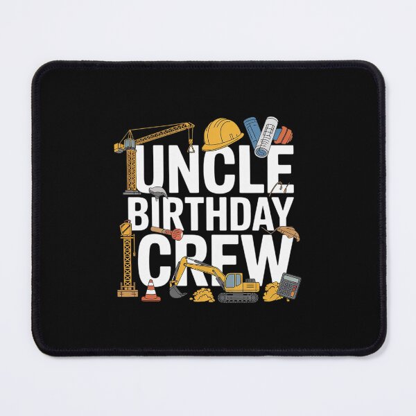Item preview, Uncle Birthday Crew Men Construction Birthday Part  designed and sold by lilLilaBatArt.