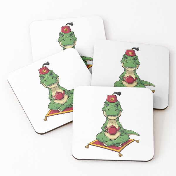 Item preview, T-Rex Dinosaur Magic Carpet Tea Party designed and sold by k3rstman1.