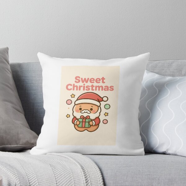 Item preview, Cute Kawaii Christmas Santa Cookie – Adorable Holiday Sticker  designed and sold by Design-Curios.