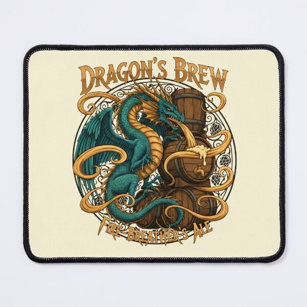 Item preview, Dragon’s Brew – Fire Breather’s Ale Fantasy Beer Tavern designed and sold by Imaginationbeyond.