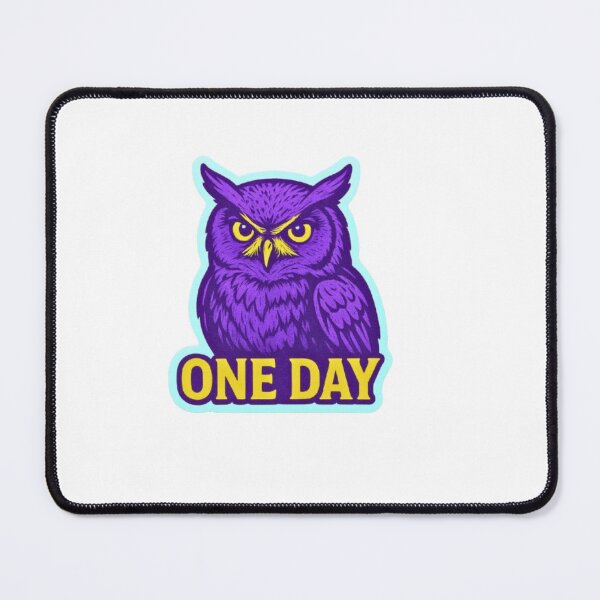 Item preview, Focused Owl Purple + yellow color combo designed and sold by Begena.