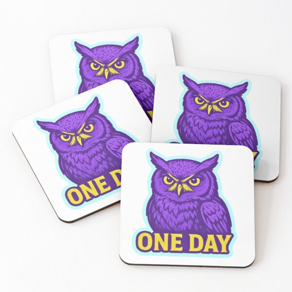 Item preview, Focused Owl Purple + yellow color combo designed and sold by Begena.
