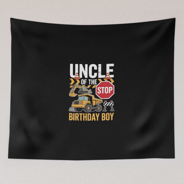 Item preview, Uncle of the Birthday Boy Construction Worker Birthday Party  designed and sold by dainegilbert.