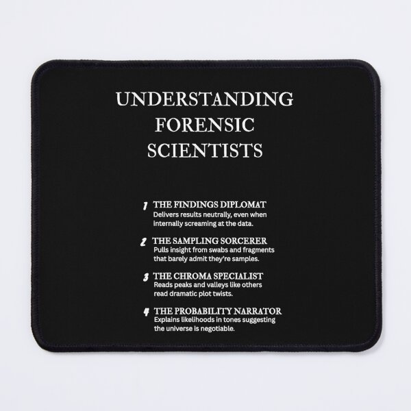 Item preview, Crime Lab Humor – Understanding Forensic Scientists – Black designed and sold by PsyFlow35.