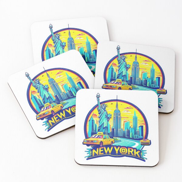 Item preview, New York City Skyline Urban Travel Badge Design designed and sold by Imaginarium of Chaos falcon88 .