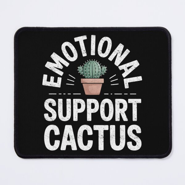 Item preview, Emotional Support Cactus Funny Succulent Humor designed and sold by FreshVibe Prints.