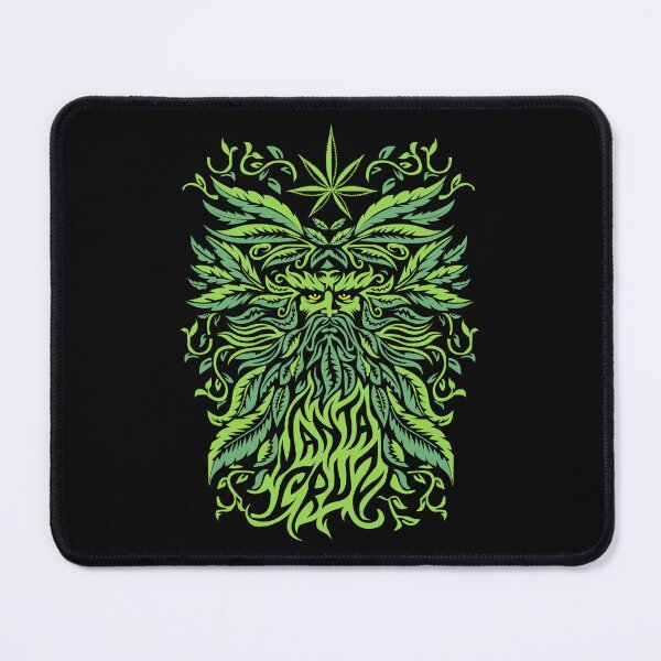 Item preview, Green Forest Spirit Cannabis Leaf Art designed and sold by HustleLover.
