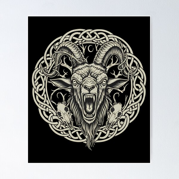 Item preview, Heidrun Mythological Goat Celtic Knot Viking designed and sold by k3rstman1.
