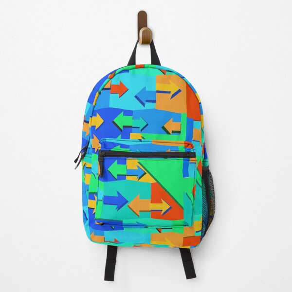 Item preview, Bustle Road - Retro 3D Arrow & Color Block Art designed and sold by Pink Space Studio.